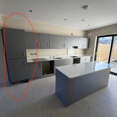 cabinets, sink, and tap (Utility room set)