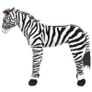 Standing Plush Toy Zebra Black and White XXL Image 2
