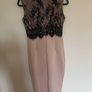 Ax Paris Pink and Black Lace Dress Size 10 Image 5