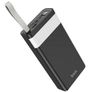 Hoco - Powerful Power Bank (J73) - 2xUSB-A, Micro-USB, USB Type-C, Lightning, LED Display and Flashlight, 30000mAh - Black Image 3