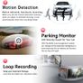 1080P 2 Lens Dash Cam Car DVR Interior Vehicle Camera Mini Recorder Video Registrator Dashcam Three Way Camcord Image 3