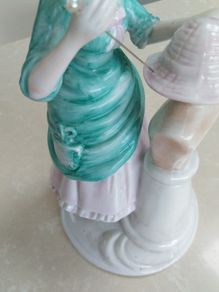 Vintage ornament of lady milliner hat maker