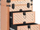 Cosmetic Case Trolley, Champagne gold  FREE DELIVERY
