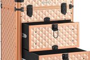 Cosmetic Case Trolley, Champagne gold  FREE DELIVERY