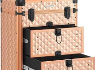 main image for ad Cosmetic Case Trolley, Champagne gold  FREE DELIVERY