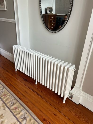 24 Section 3 Column Steel Column Radiator - White