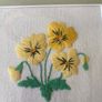 Vintage Emboidered Framed Flowers Image 4
