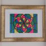 Abstract 1970's Framed Psychedelic Poster Art Image 5