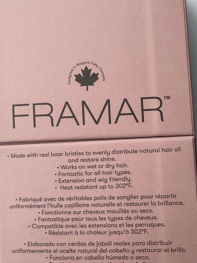 Boar hair brush