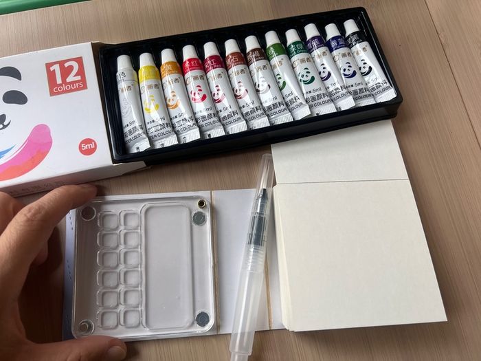 Mini water colour painting set