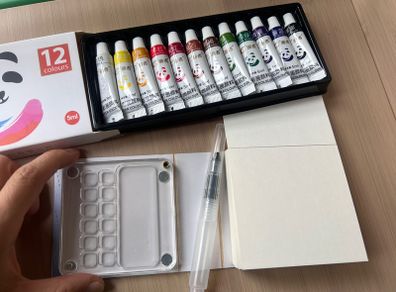 Mini water colour painting set