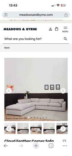 Cloud Feather Corner Sofa