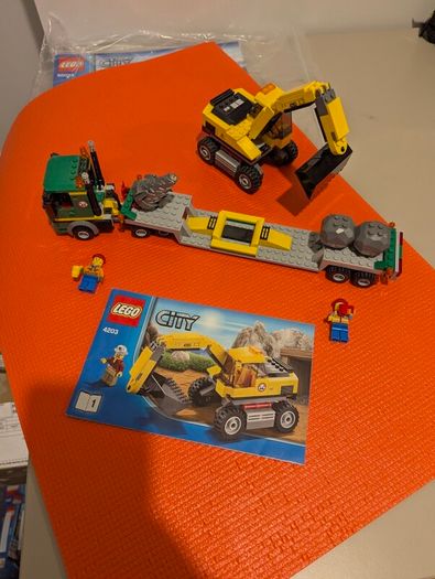 Lego City 4204 Excavator and Transport
