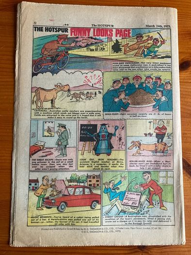 Comics: 'The Hotspur' 1973 (17 numbers)