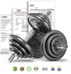 20 kg Cast Iron Spinlock Dumbbell - Adjustable Hand Weights Set Pack of 2 (FREE POSTAGE)
