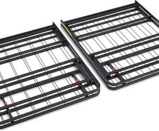 Foldable Platform Bed Frame, Queen 140 x 200, Black