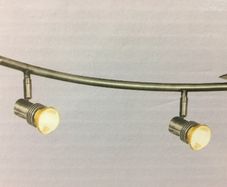 4 Spot Bar Light Satin Silver