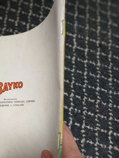 Vintage Bayko Set No. 4 Instruction & Plans Booklet (January 1957, Plimpton Eng.)