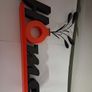 3D Printed "Home" Sign Home Decor with Vase Image 3