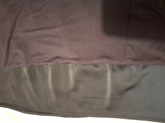 Dunnes Navy Satin Mix Top