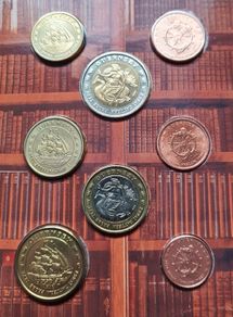 Guernsey 2004 Euro Pattern 8 Coin Set