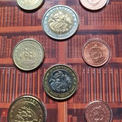 Guernsey 2004 Euro Pattern 8 Coin Set