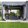 Transparent Tarpaulin, 420 g/m Pvc Clear Tarpaulin Waterproof Heavy Duty Clear PvcTarp With Eyelets Gazebo Side Panels Tear With Cable Ties, Elastic Ropes, Ties1x2m Image 8