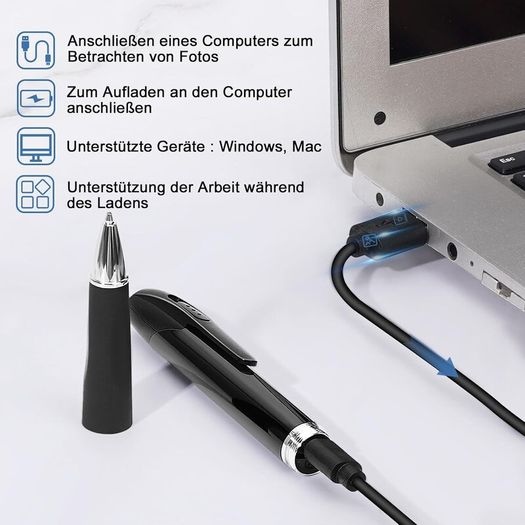 Mini Camera 32GB 1080P Surveillance Camera Portable Small Surveillance Camera Pen Camera for Home Office Business Meeting with 5 Ink Fills