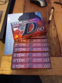 tdk D cassettes tapes