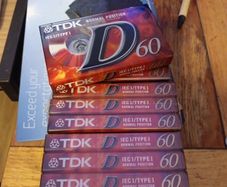 tdk D cassettes tapes