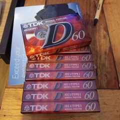 tdk D cassettes tapes