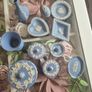 Wedgwood blue jasperware vanity set. 11 pieces Image 4