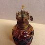 Vintage Amber Glass Oil Lamps  / 1960s Image 7