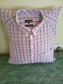Memory cushions made from men's shirts