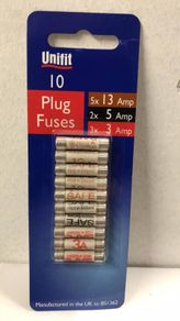 Small Fuses 13A 5A 3A fuse Pack