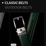 Man's belt "Buckley" brand green colour Image 3