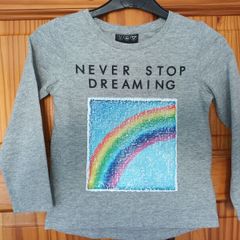 Girls Top - with Two Way Sequins: Age 3-4 Years