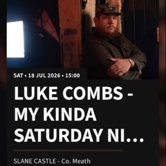Luke Combs and The Script Slane Castle