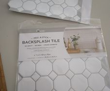 Tiles. Peel and stick.