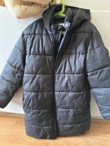 Mango Junior Padded Coat - Black
