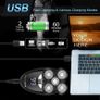 Electric Razor for Men, ElectriBrite Bald Head Shaver Rotary Cordless Nose Hair Beard Trimmer Clippers Facial Cleansing Brush Waterproof USB Rechargeable Men Grooming Kit with 5D Floating 5 Razor Head Image 4