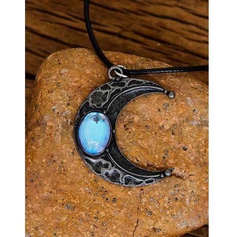 Witchy Moon Necklace - nice gift idea + matching earrings available