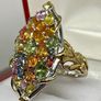 Sapphirey Ring in 18K Vermeil Yellow Gold Plated Image 2