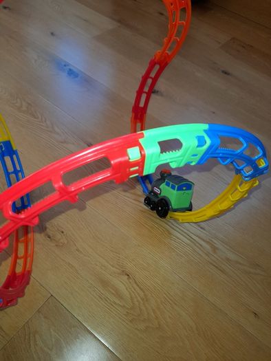 Children's train on loop track