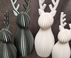 3D printed reindeer ornaments