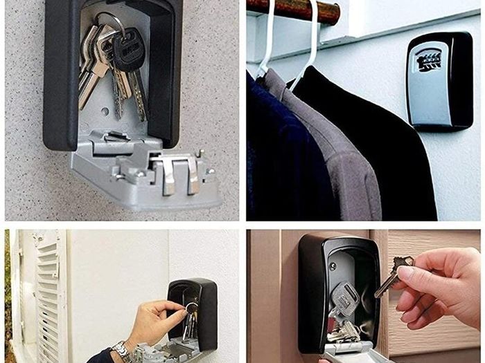 Key Safe Wall Mounted - Key Lock Box - Keysafe Outside Police Approved-IMURZ Lockbox-Outdoor Key Safe- Key Box Outdoor Indoor to Share