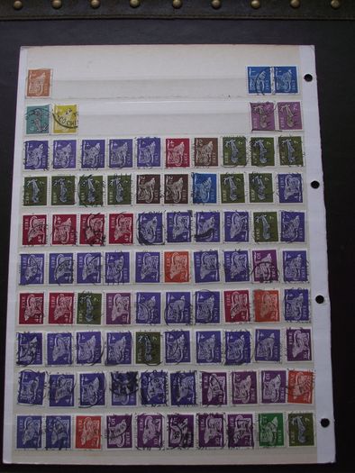 A small collection of postal cancellations on Irish stamps