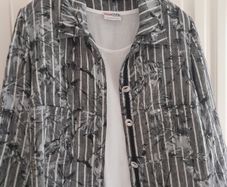 100% Linen Jacket Grey