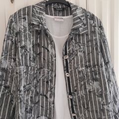 100% Linen Jacket Grey