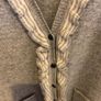 Cardigan grey pure new wool. Image 4